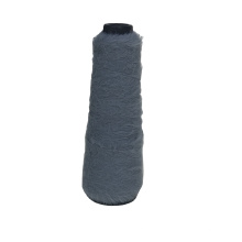 High quality 2cm 17mn  nylon imitate mink hair yarn gray mink yarn for sweater